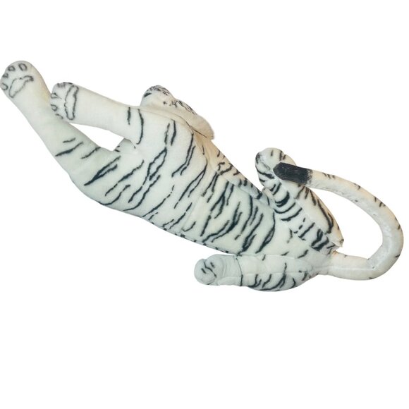 Kelly Toy Large Blue Eyes White Tiger Plush Stuffed Toy Animal Kelly Large Cat - Picture 6 of 11